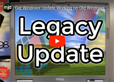 “Get Windows Update Working on Old Windows Versions! - Legacy Update Demo” video by Michael MJD on YouTube